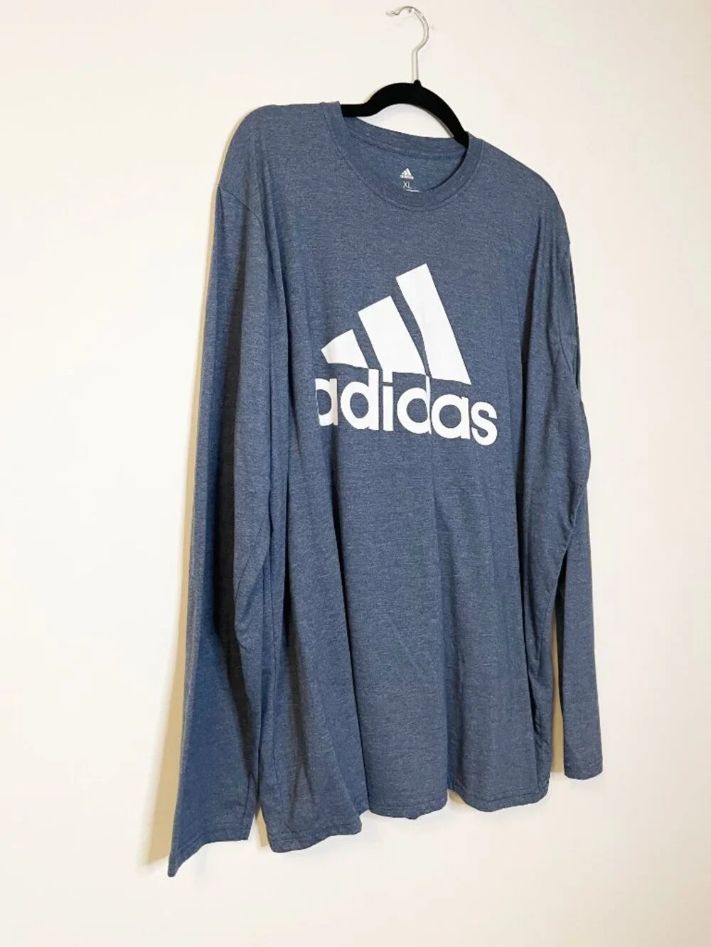 Adidas Golf Long Sleeve Logo Graphic T-Shirt Blue Heather XL Performance Tee